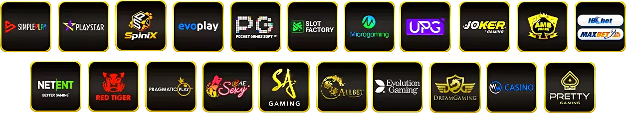 รวมค่ายเกมสล็อตเว็บตรงและคาสิโนออนไลน์ชั้นนำ ให้บริการเกมจาก SA Gaming, PG SLOT, Joker Gaming และอื่นๆ